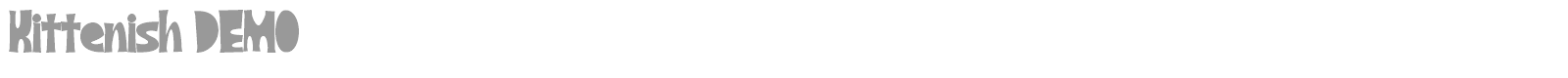 Kittenish font preview